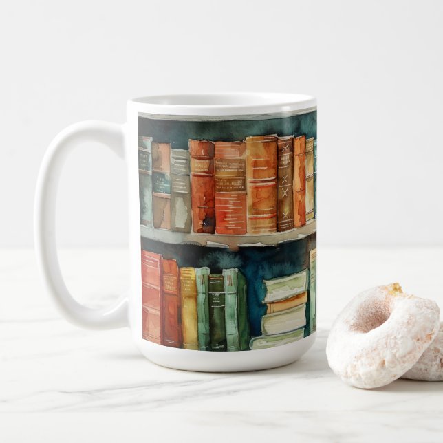 Taza De Café Literary Art  (Con donut)