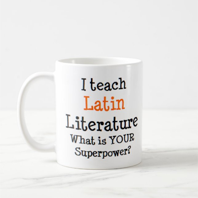 Taza De Café literatura latina (Izquierda)