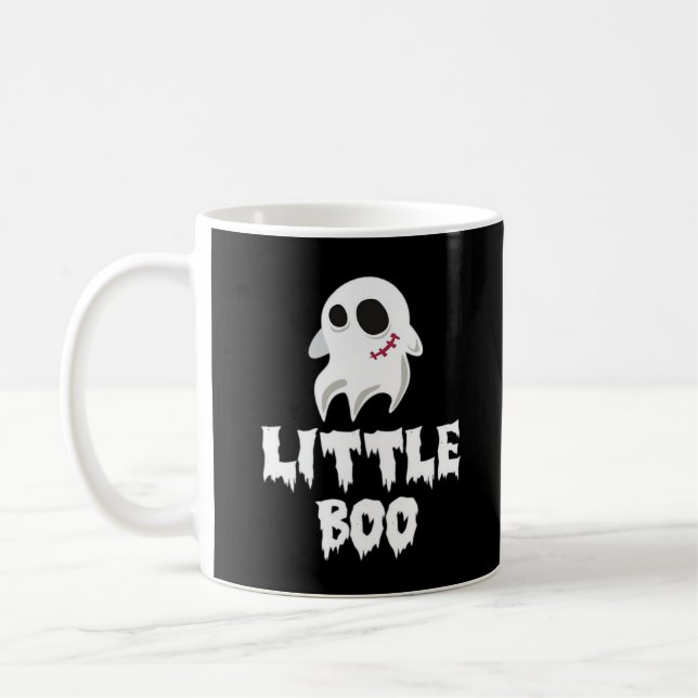 Taza De Café Little Boo In Halloween Cool Graphic (Izquierda)