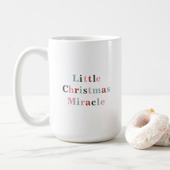 Taza De Café Little Christmas Miracle Grandma Grandmother Quote (Con donut)