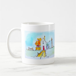 Taza De Café Little House With Washing