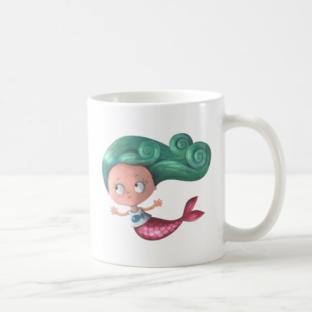 Taza De Café Little mermaid lindo (Derecha)