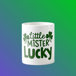 Taza De Café Little Mister Lucky - Cute Shamrocks