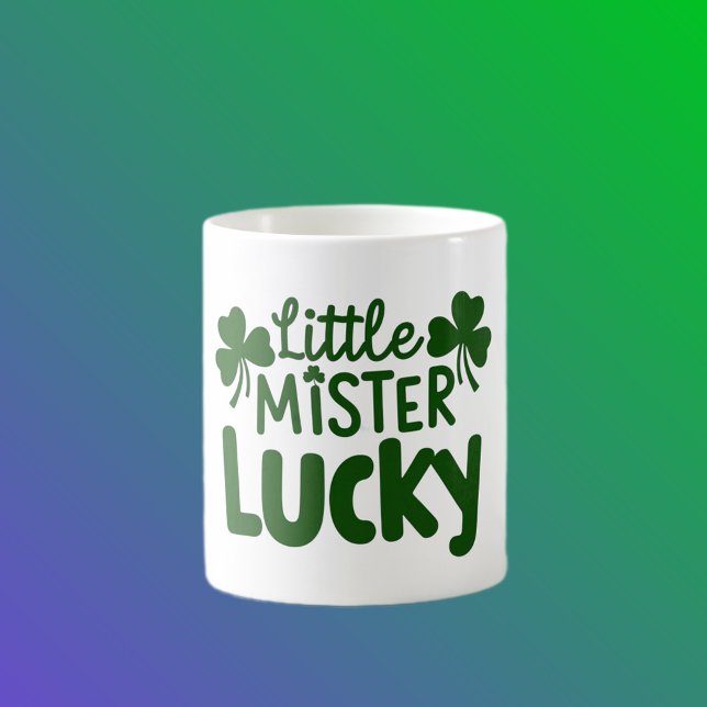 Taza De Café Little Mister Lucky - Cute Shamrocks (Subido por el creador)