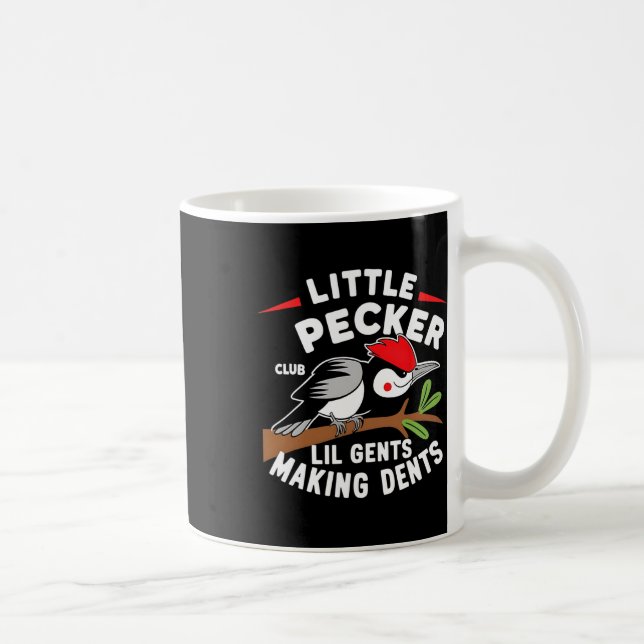 Taza De Café Little Pecker Club Lil Gents Making Dents Retro Wo (Derecha)
