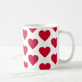 Taza De Café Little Red Hearts