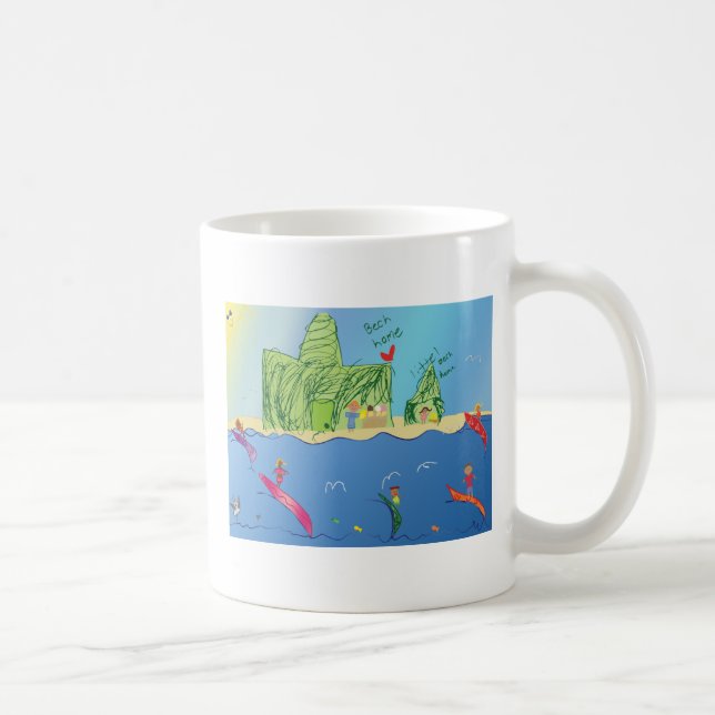 Taza De Café Little Surfers Mug (Derecha)