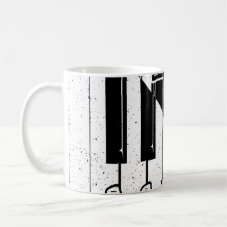 Taza De Café Live Jazz Calligraphy Illusion Logo Lettering with