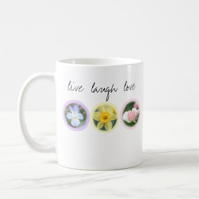 Taza De Café Live.Laugh.Love. (Izquierda)
