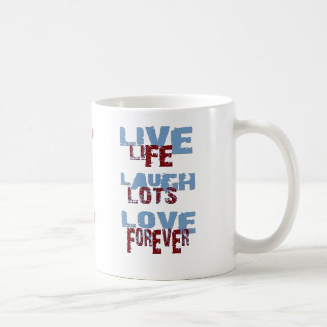 TAZA DE CAFÉ LIVE LAUGH LOVE MUG (Derecha)
