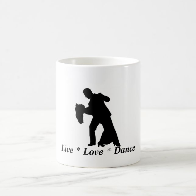 Taza De Café Live, Love, Dance - Ballroom Couple Mug (Centro)