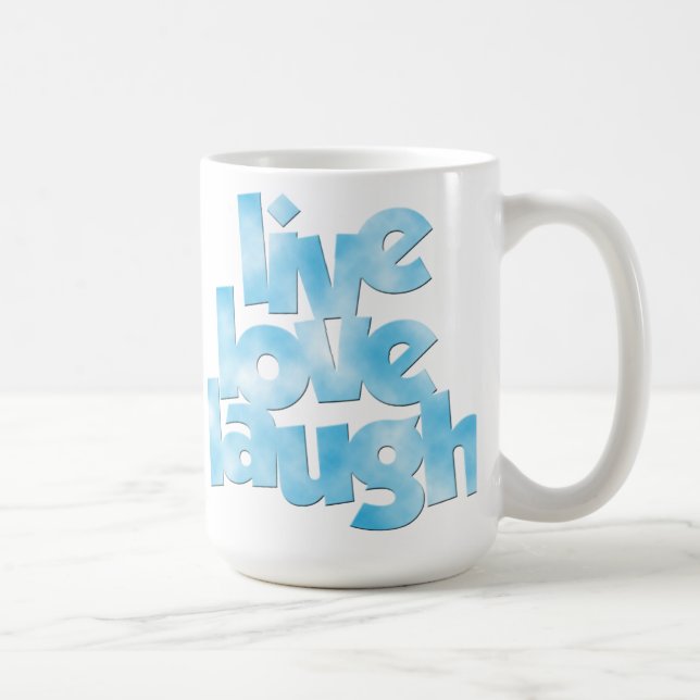 Taza De Café Live Love Laugh Mug (Derecha)