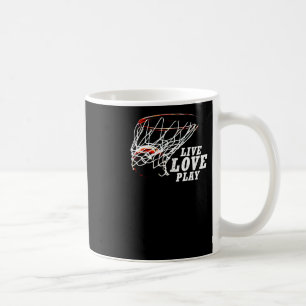 Taza De Café Live Love Play Basketball De Subgirl