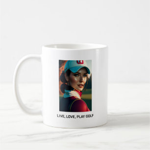 Taza De Café Live, Love, Play Golf Mug