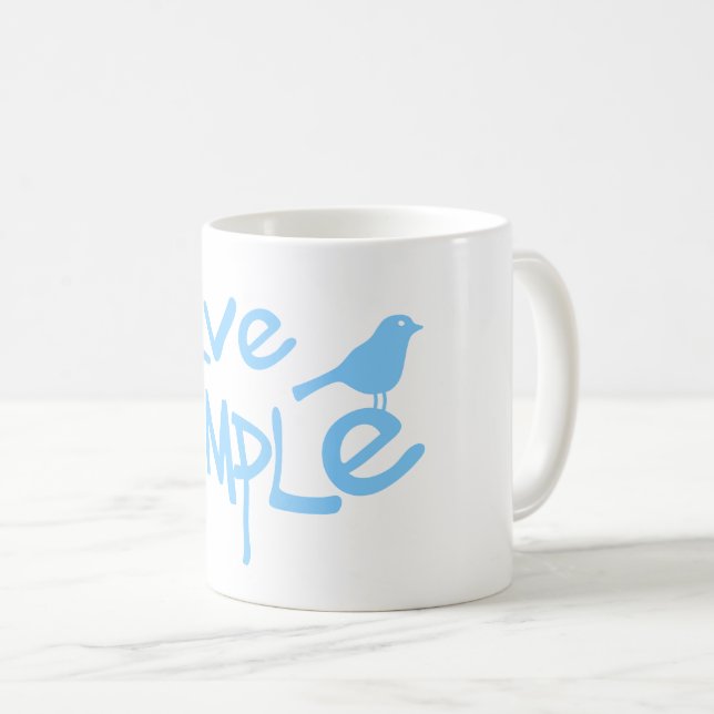 Taza De Café Live Simple (Anverso derecho)