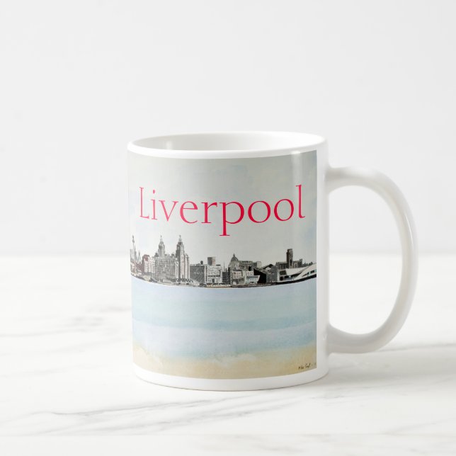 Taza De Café Liverpool - Skyline (Derecha)