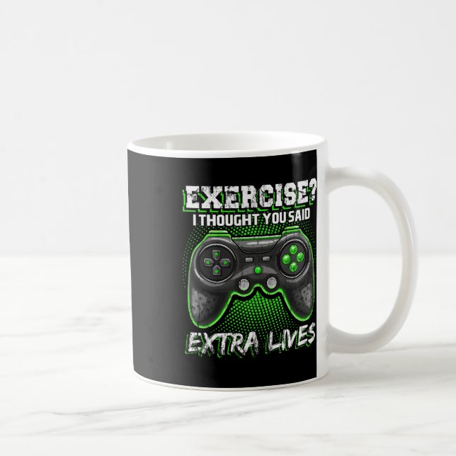 Taza De Café Lives Funny Video Game Controller Retro Gamer Boys (Derecha)