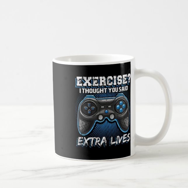 Taza De Café Lives Funny Video Game Controller Retro Gamer Boys (Derecha)