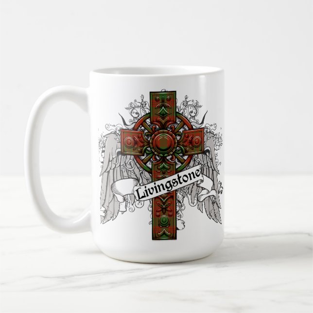 Taza De Café Livingstone Tartan Cross (Izquierda)
