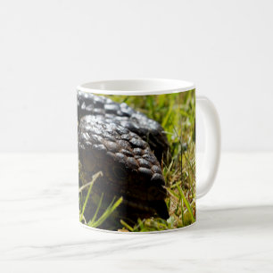 Taza De Café Lizard Australiano Con Tonga Azul Estúpida,