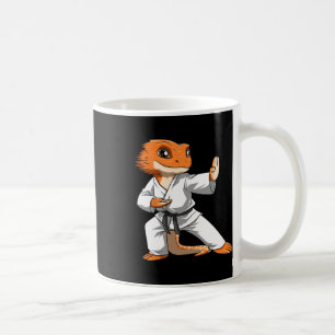 Taza De Café Lizard Karate Dueños de dragones con barba Dragon