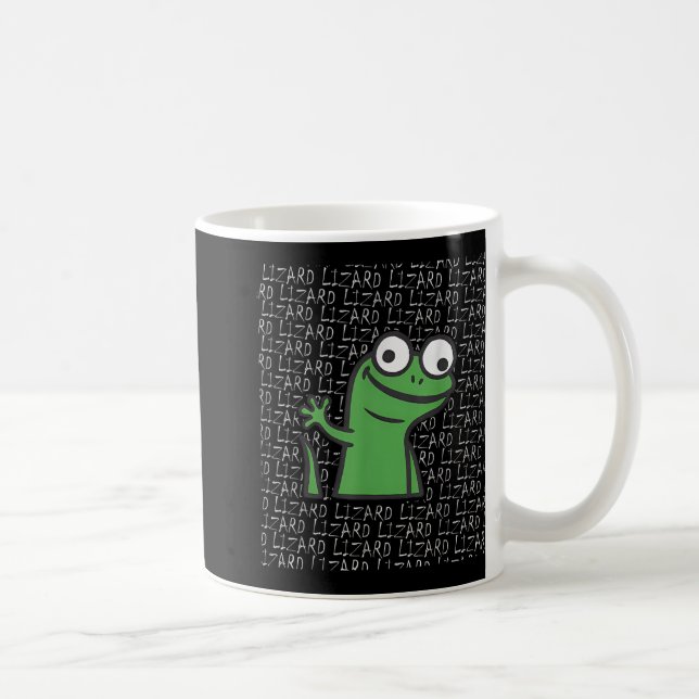 Taza De Café Lizard Lizard Lizard Gracioso Extraño Meme Animal  (Derecha)