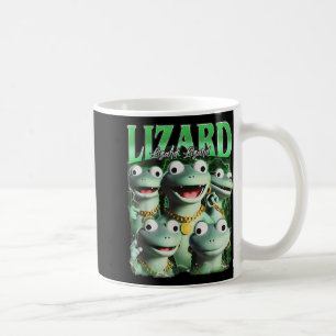 Taza De Café Lizard Lizard Lizard Meme gracioso Lizard Bootleg 