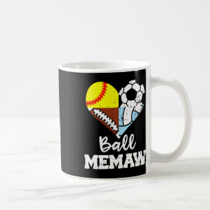 Taza De Café Ll Memaw Divertido Fútbol Pie Suave Voleibol Jugad