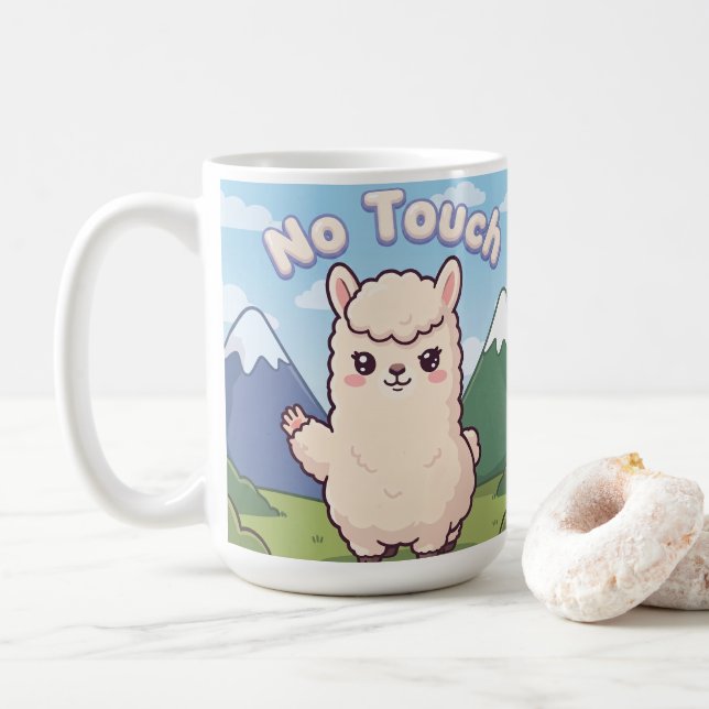 Taza De Café Llama Adorable  (Con donut)