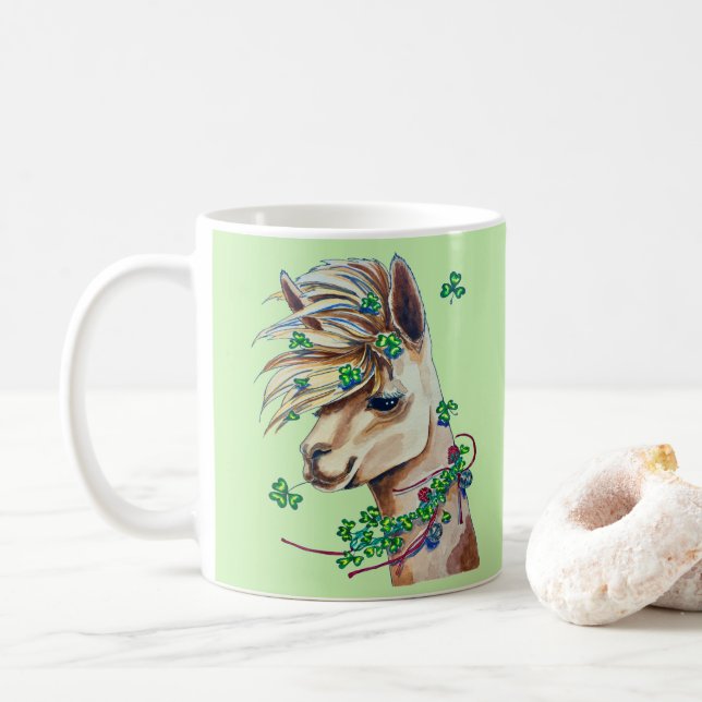 Taza De Café llama alegre de la primavera (Con donut)