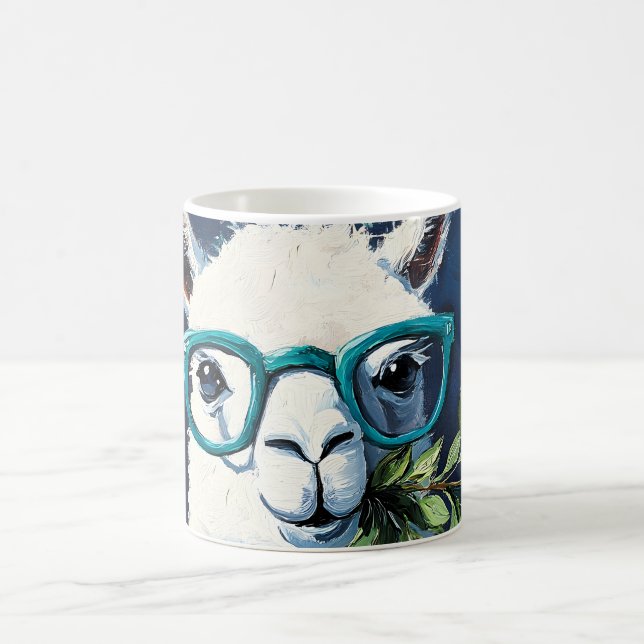 Taza De Café Llama Chic Inteligente (Centro)