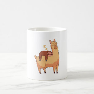 Taza De Café Llama de eslogan en bicicleta