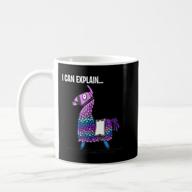 Taza De Café Llama de Loot Que Puedo Explicar Juegos (Izquierda)