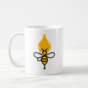 Taza De Café Llama de miel de abeja minimalista