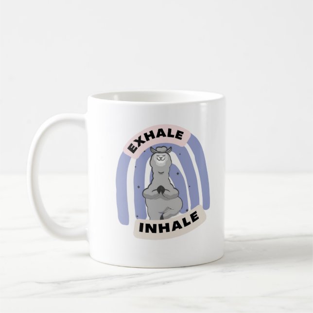 Taza De Café Llama de yoga (Izquierda)