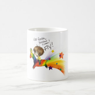 Taza De Café Llama del arco iris