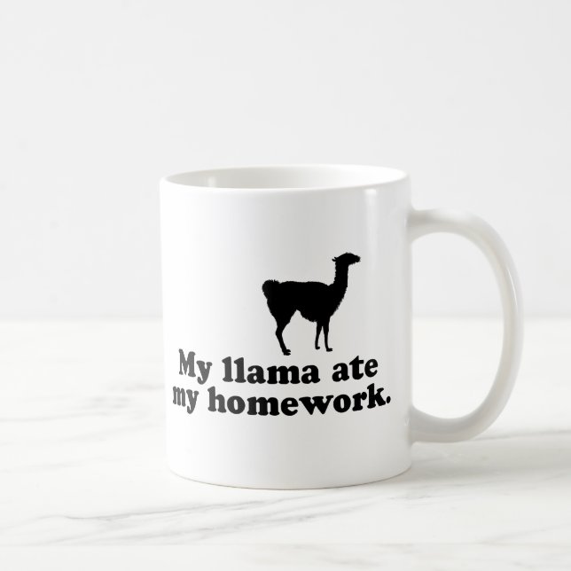 Taza De Café Llama divertida (Derecha)