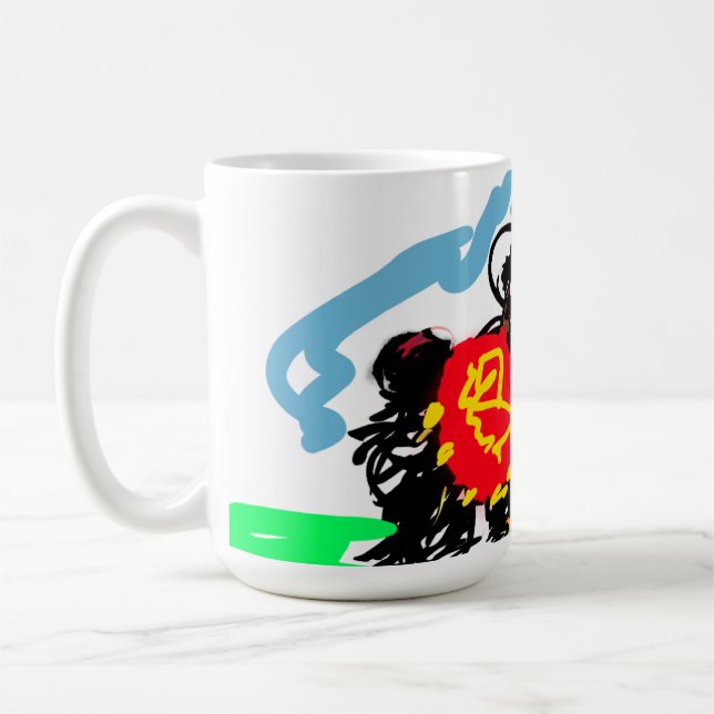 Taza De Café Llama divertida   (Izquierda)