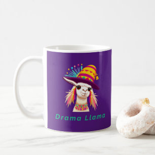 Taza De Café Llama Drama Animal Divertido