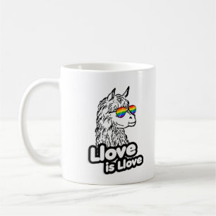 Taza De Café Llama: El amor es amor
