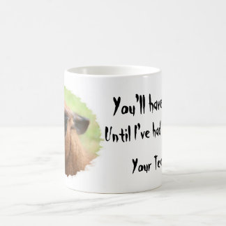 Taza De Café Llama enojada espera hasta que tengo humor para ca