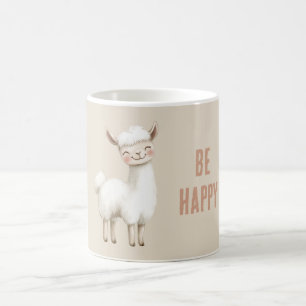 Taza De Café Llama Feliz