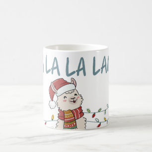 Taza De Café Llama Festivo Adorable
