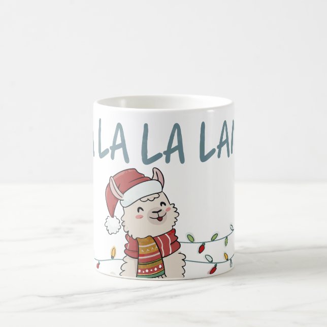 Taza De Café Llama Festivo Adorable (Centro)
