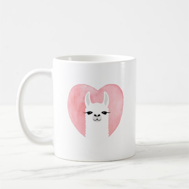 Taza De Café Llama Mugs (Izquierda)