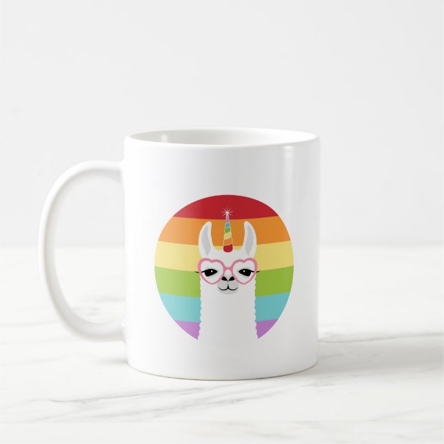 Taza De Café Llama Mugs (Izquierda)