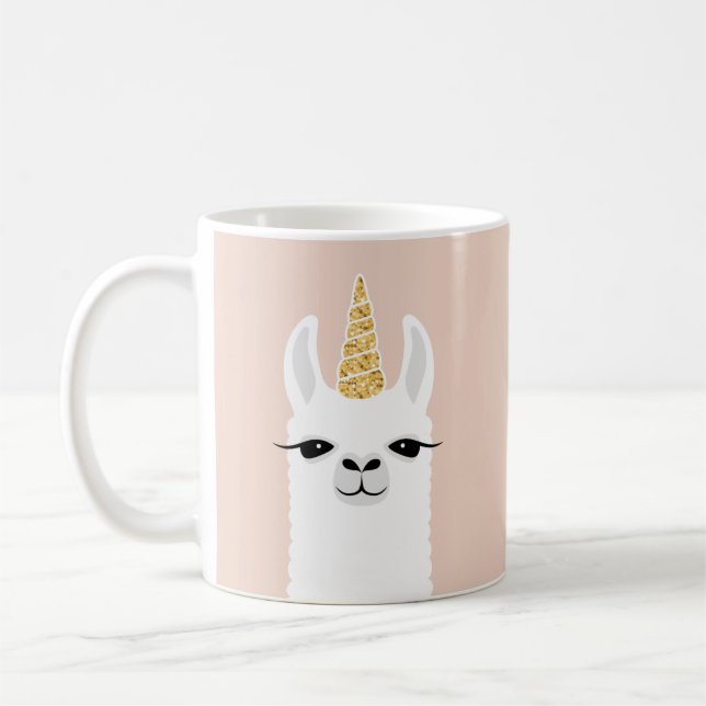 Taza De Café Llama Mugs (Izquierda)