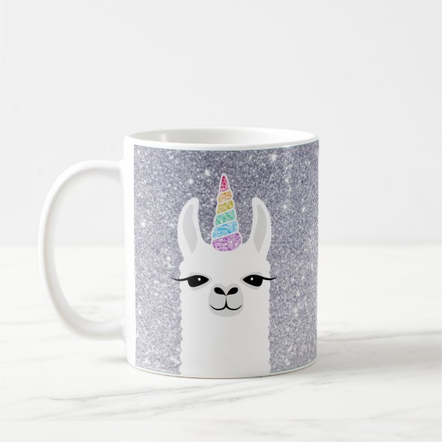 Taza De Café Llama Mugs (Izquierda)