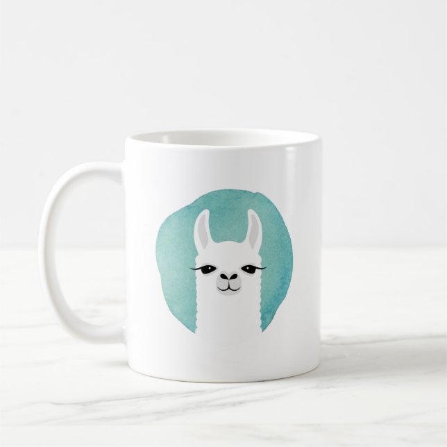 Taza De Café Llama Mugs (Izquierda)