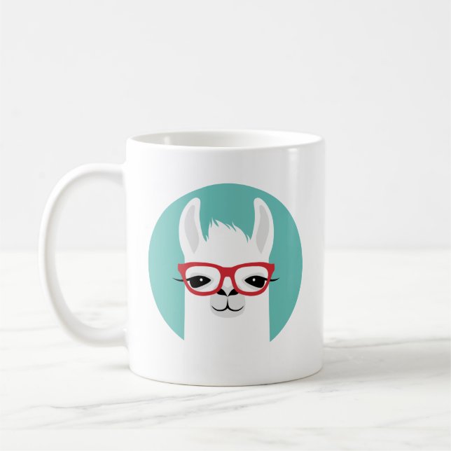 Taza De Café Llama Mugs (Izquierda)